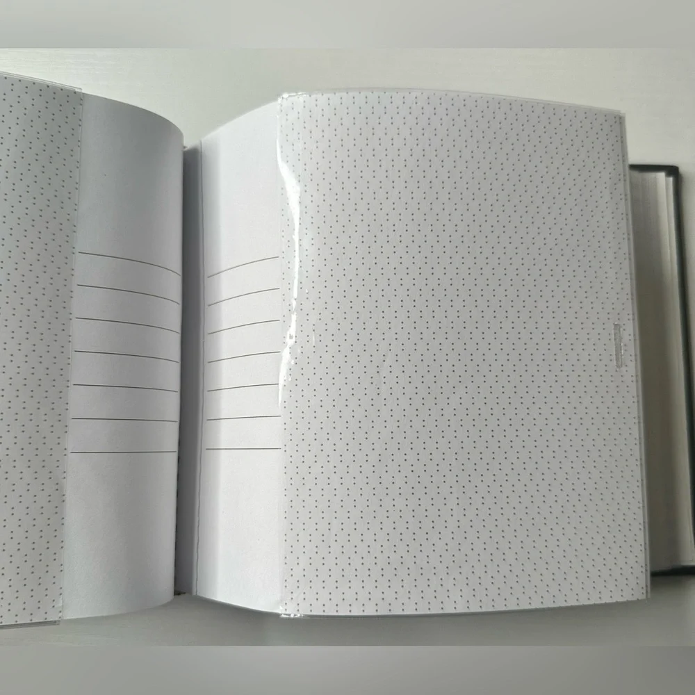 Black Photo Album with Stitch Lining